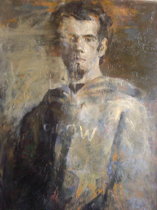 Máthé Lászlo(Onarckép,2011,150x100cm,olaj,vászon)