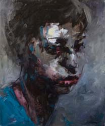 Belényi Szabolcs Portraits 1- olaj-vászon, 65cm-50cm, 2011