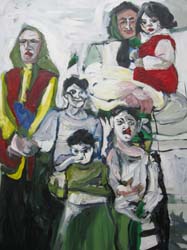 Branzas Anca_Familie_fara_tata_ulei_pe_panza_100X70cm_2011